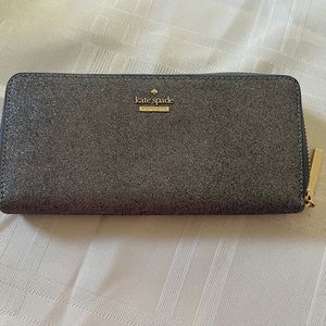 Kate Spade Lola Large continental glitter dusk